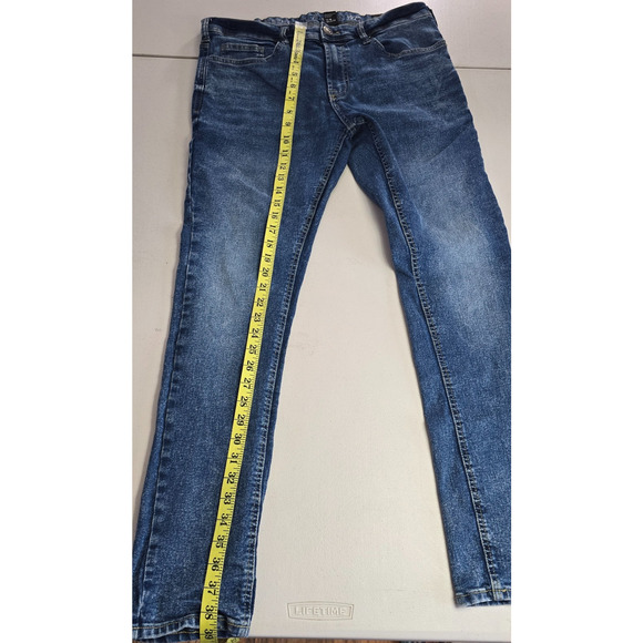 Buffalo David Bitton Jeans Men's 32** Blue Medium Fade Max-X Skinny Stretch - Picture 12 of 16